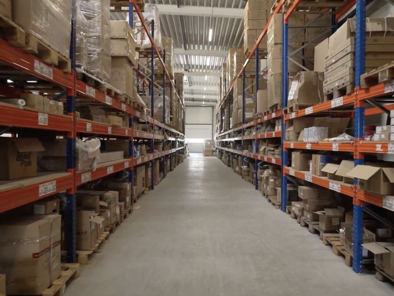 Pallet zone at the BigArena fulfillment center - central hub in Plovdiv
